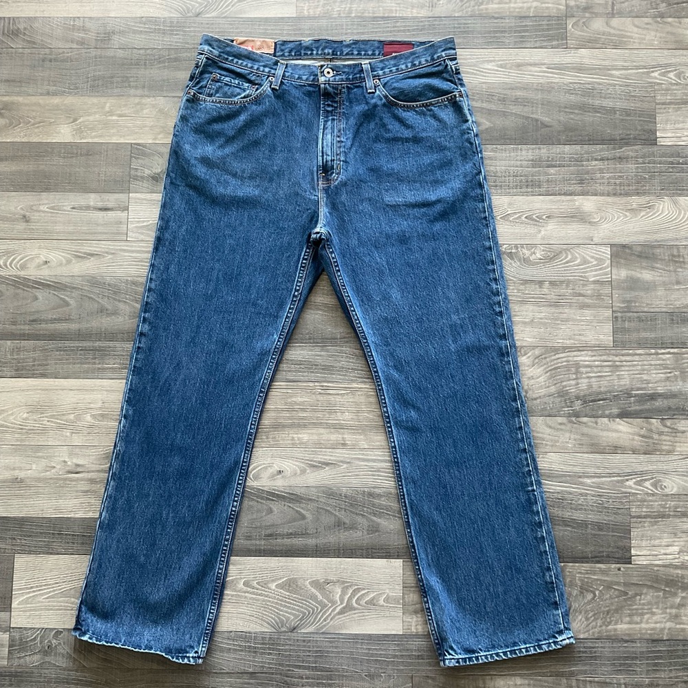 38x32 Gap 1969 Easy Fit Jeans Men’s Blue Denim Tapered Leg Relaxed 100% Cotton